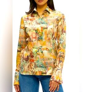 Robert Graham Priscilla Graphic-Print Button-Down Shirt